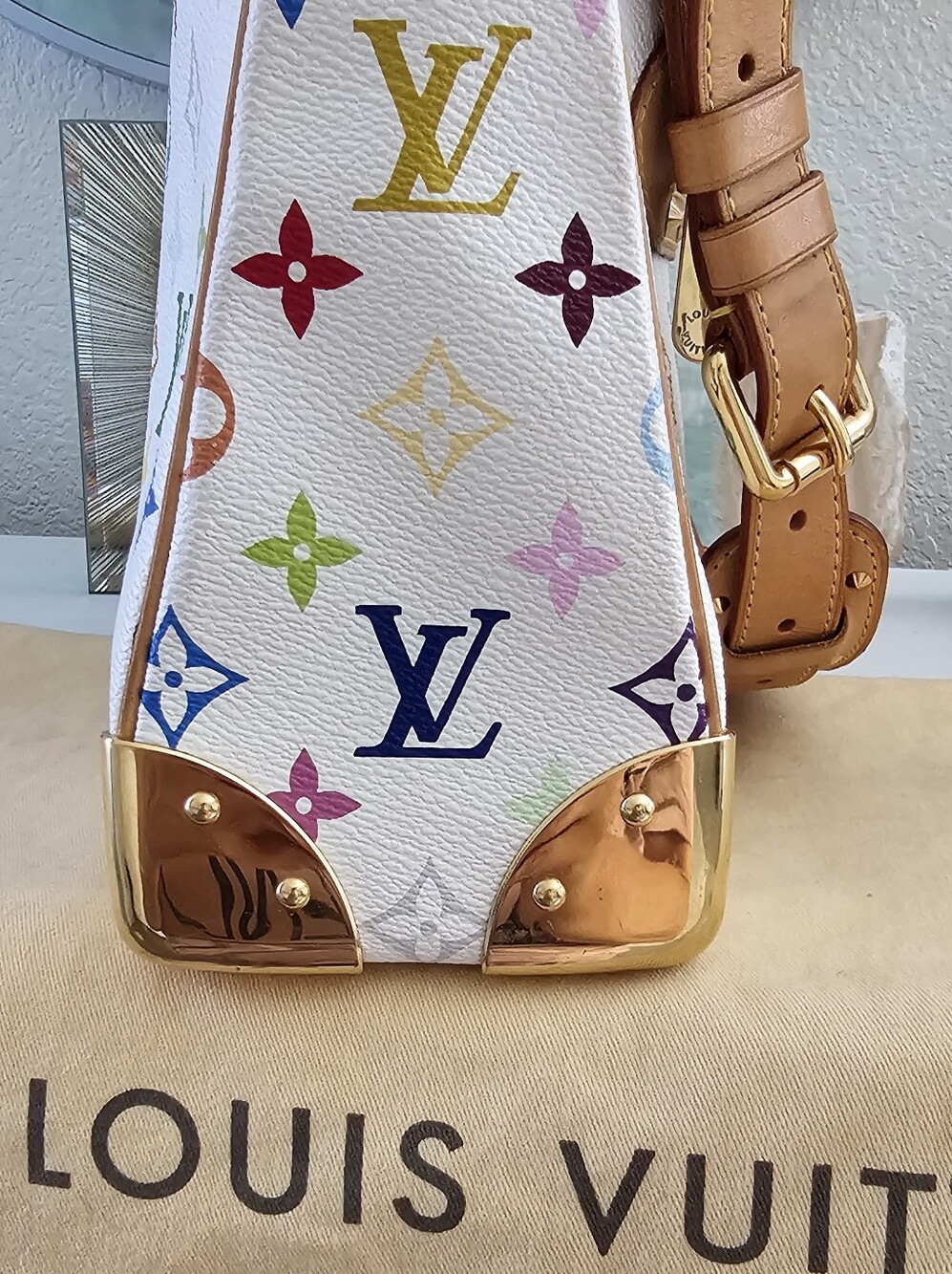 EUC Louis Vuitton Takashi Murakami Boulogne Medium hobo bag - Picture 4 of 7